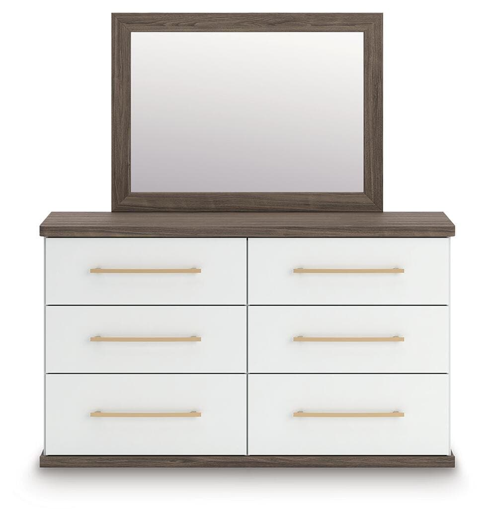 Mazilar Dresser and Mirror — Brown — view 4