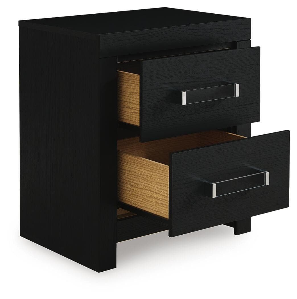 Raechalla Nightstand — Black/Gray — view 4