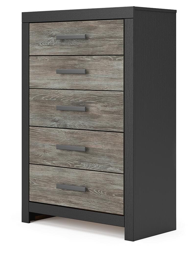 Jonnifer Chest of Drawers — Black/Gray — view 4