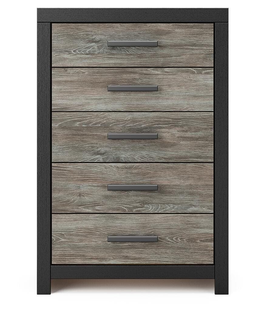 Jonnifer Chest of Drawers — Black/Gray — view 3