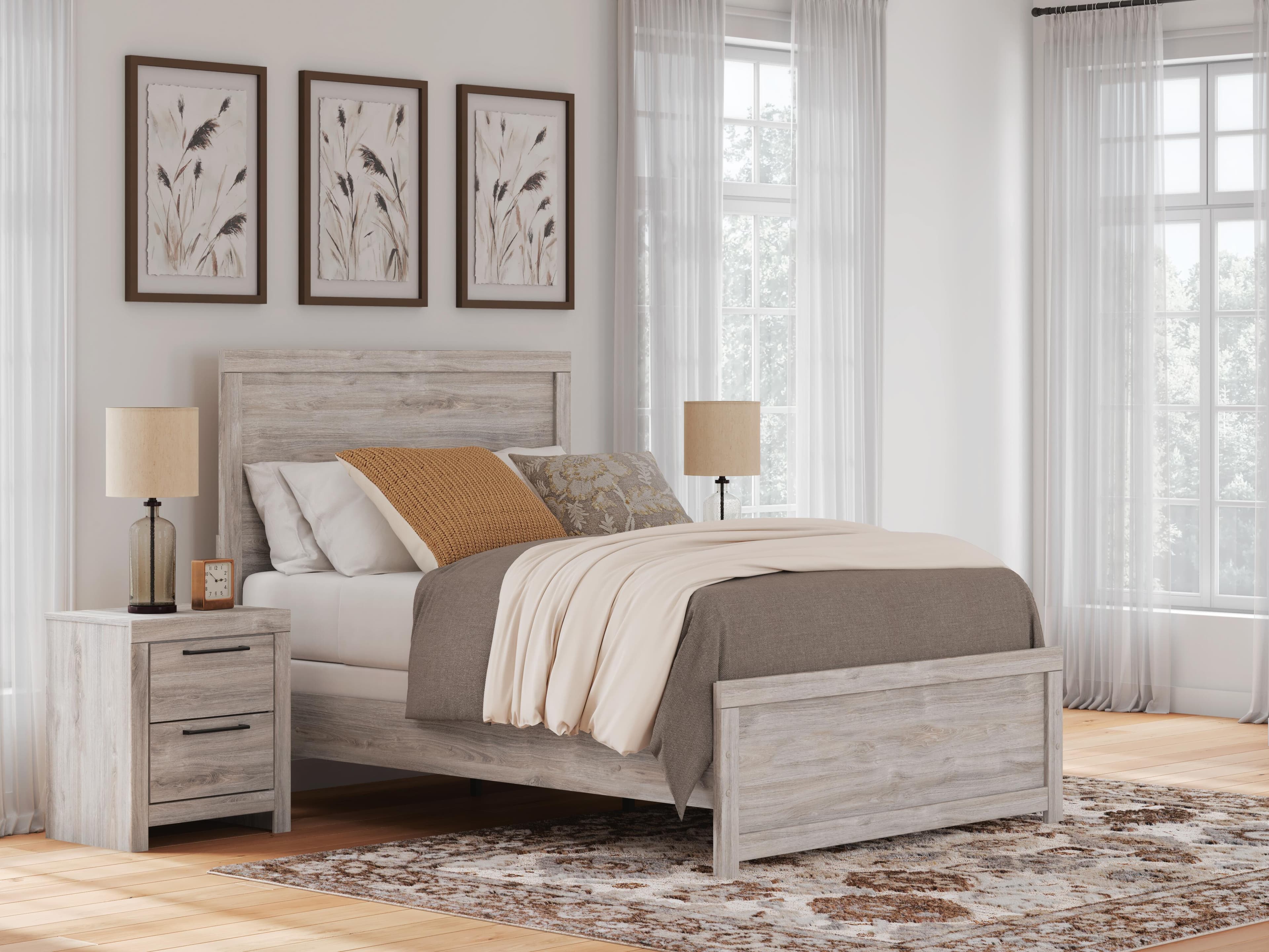 Jonnifer Full Panel Bed — Gray — view 2