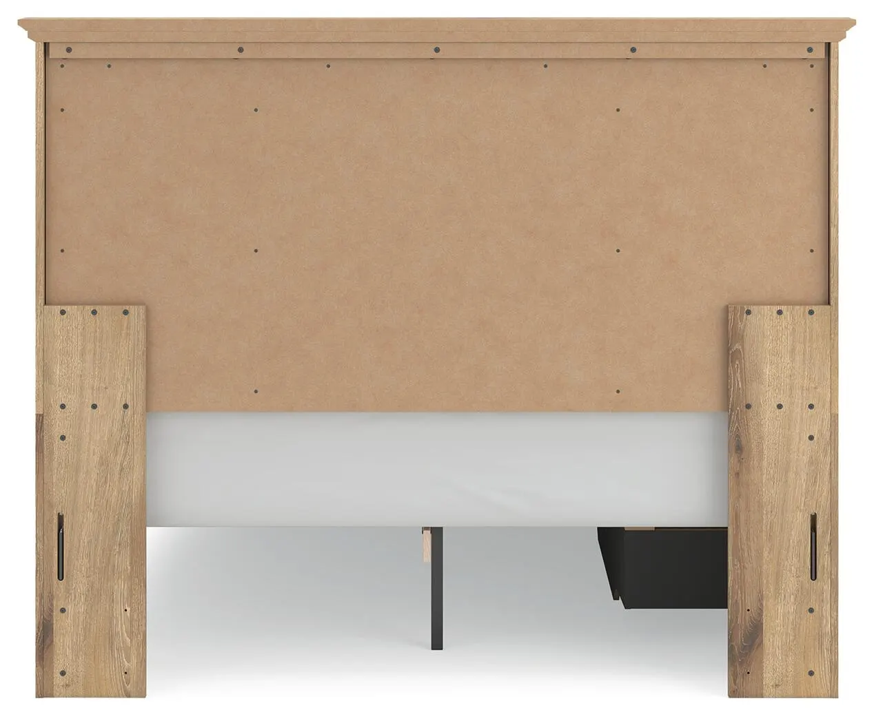 Fenderport Queen Panel Storage Bed — Tan — view 7