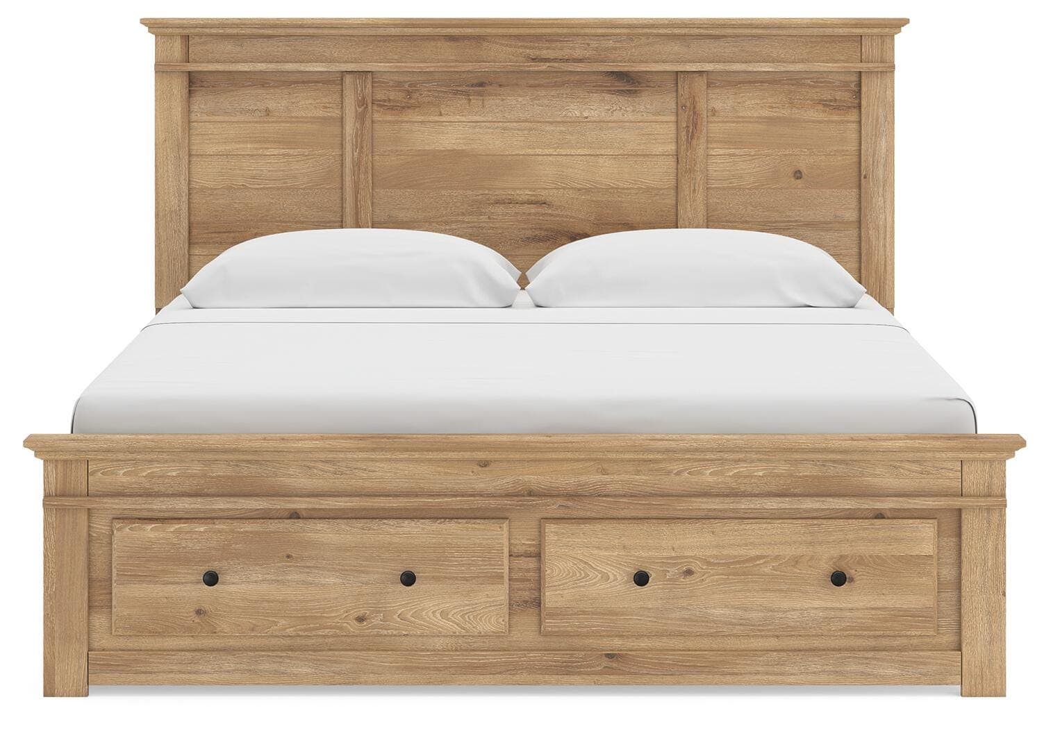 Fenderport King Panel Storage Bed — Tan — view 6