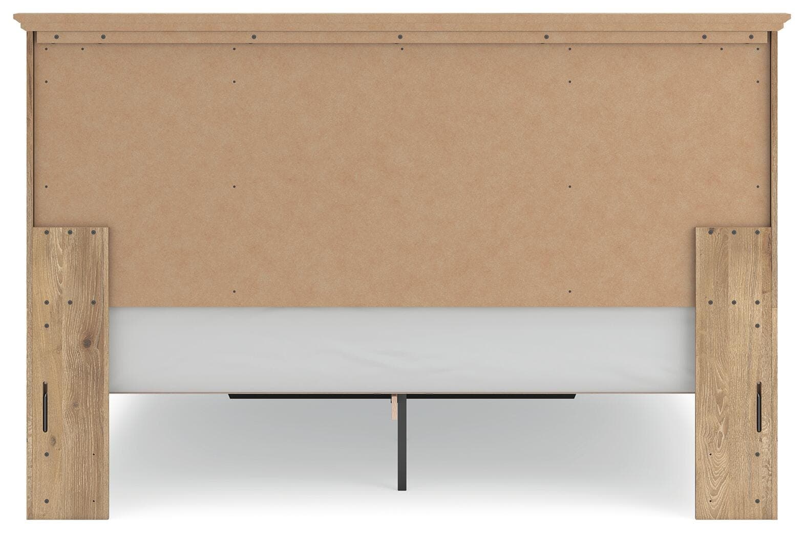 Fenderport King Panel Storage Bed — Tan — view 7