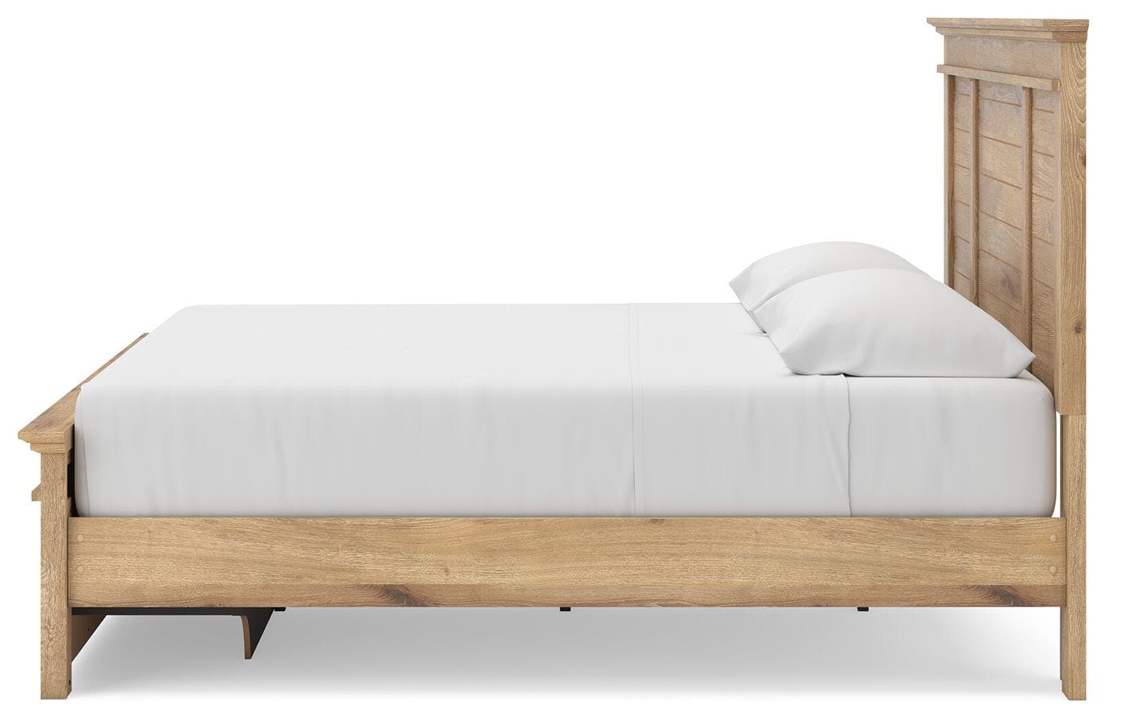 Fenderport King Panel Storage Bed — Tan — view 8