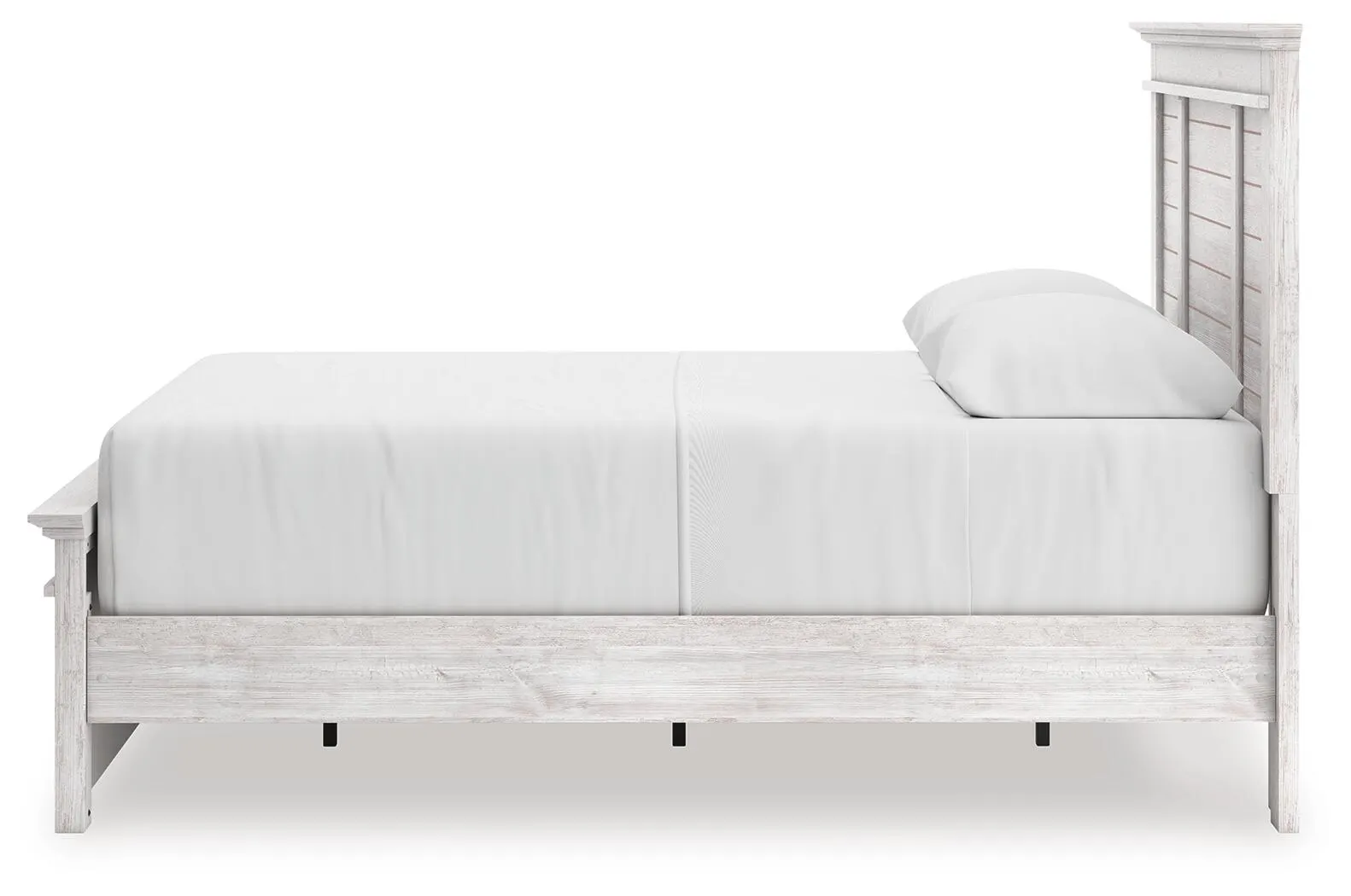 Fenderport Queen Panel Storage Bed — Whitewash — view 7