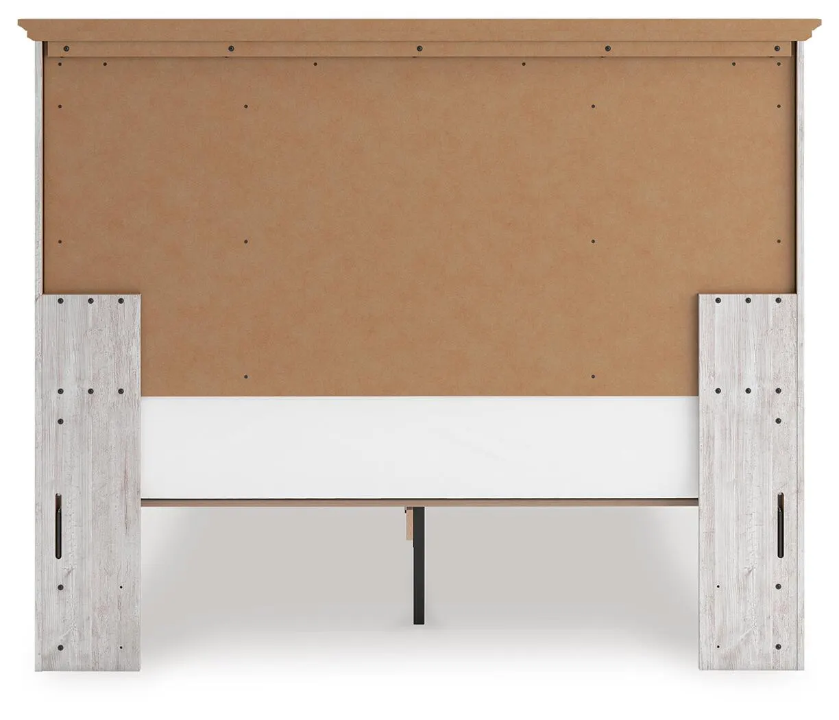 Fenderport Queen Panel Storage Bed — Whitewash — view 5