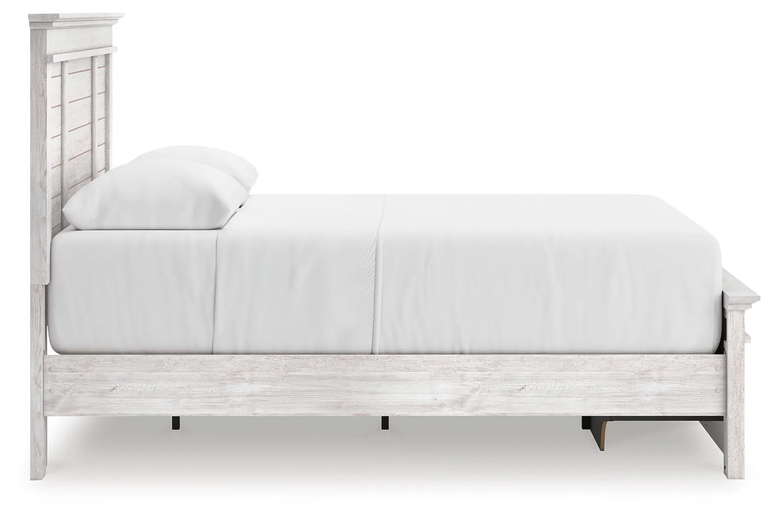 Fenderport Queen Panel Storage Bed — Whitewash — view 8