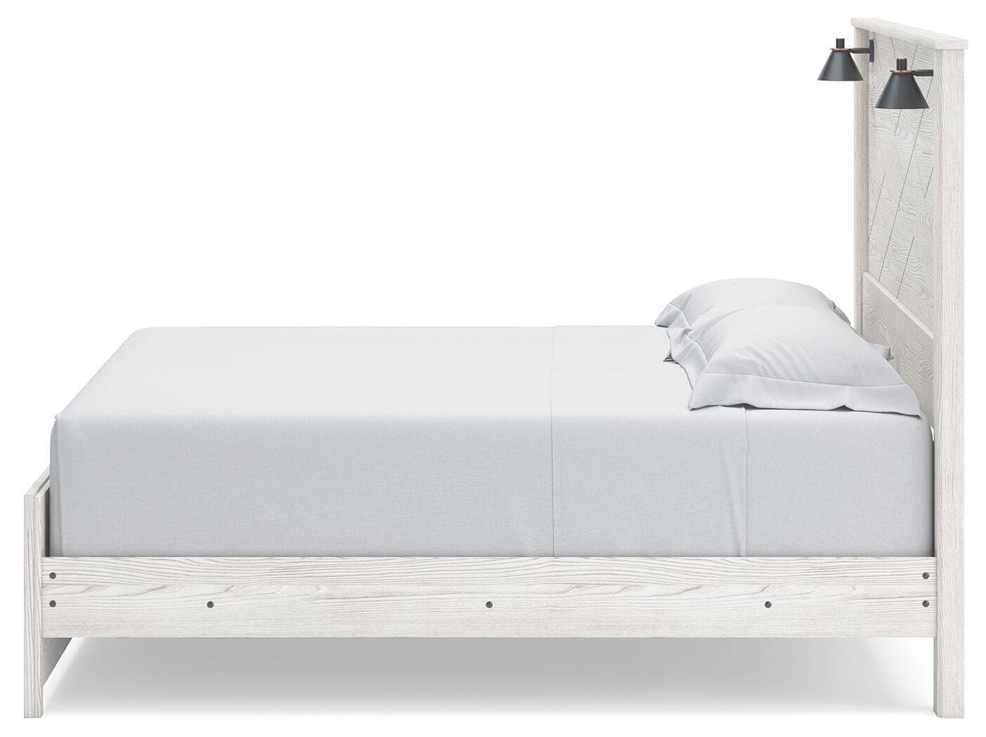 Gerridan King Panel Bed — Black/Gray;White — view 7