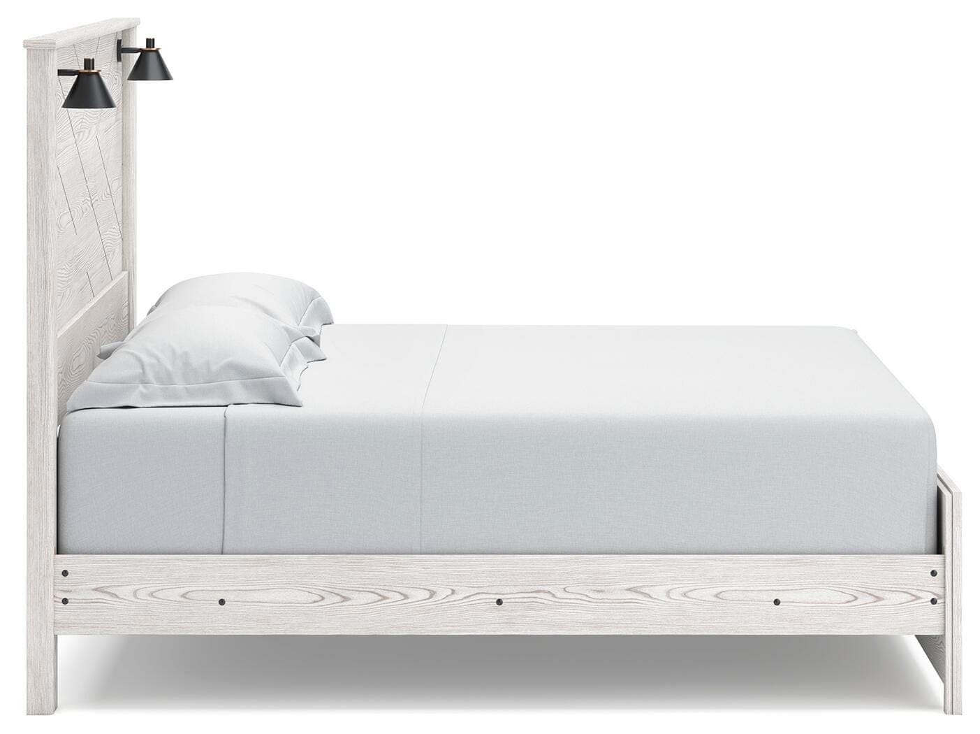 Gerridan King Panel Bed — Black/Gray;White — view 5