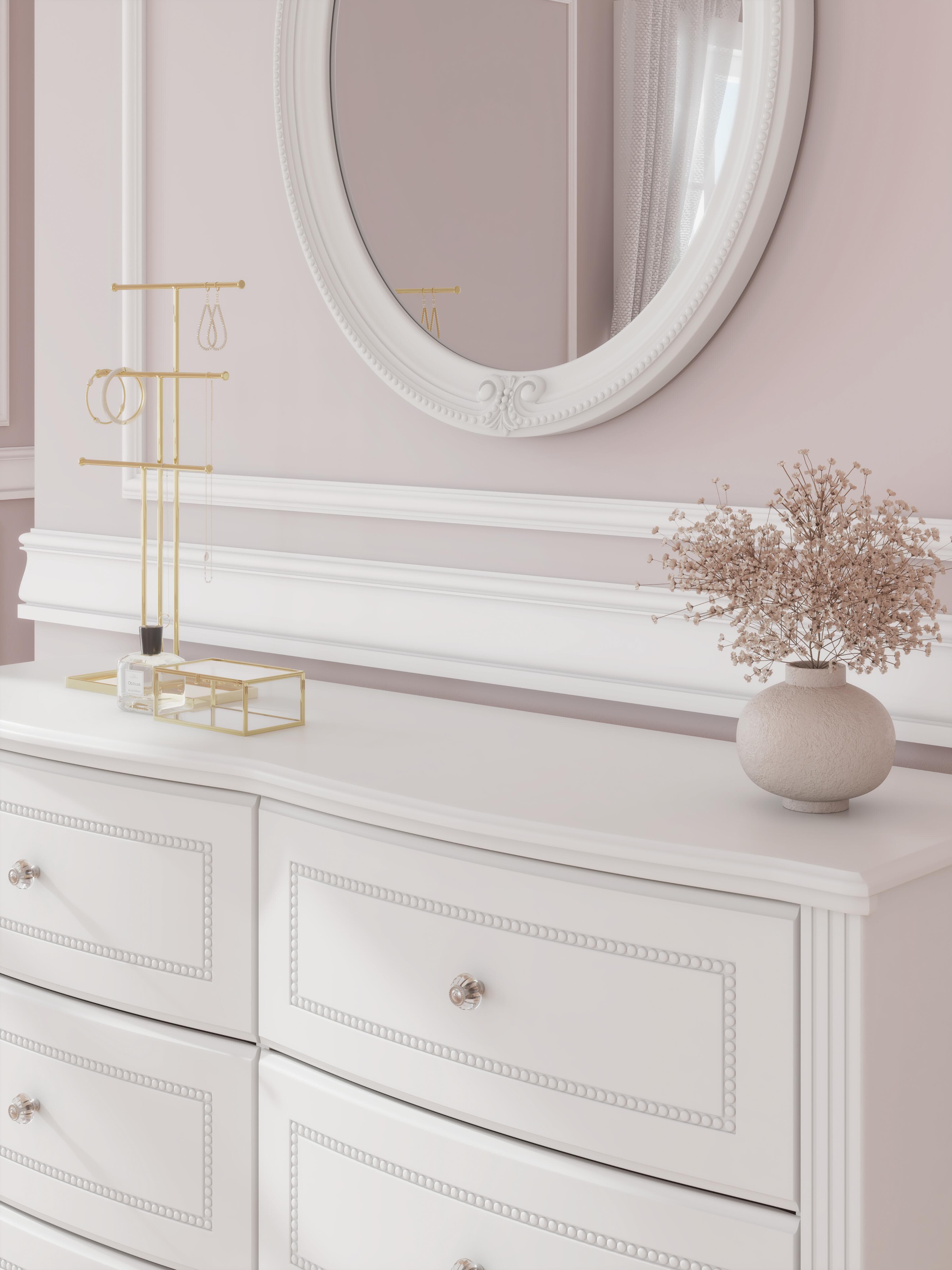 Maylilly Dresser and Mirror — White — view 4
