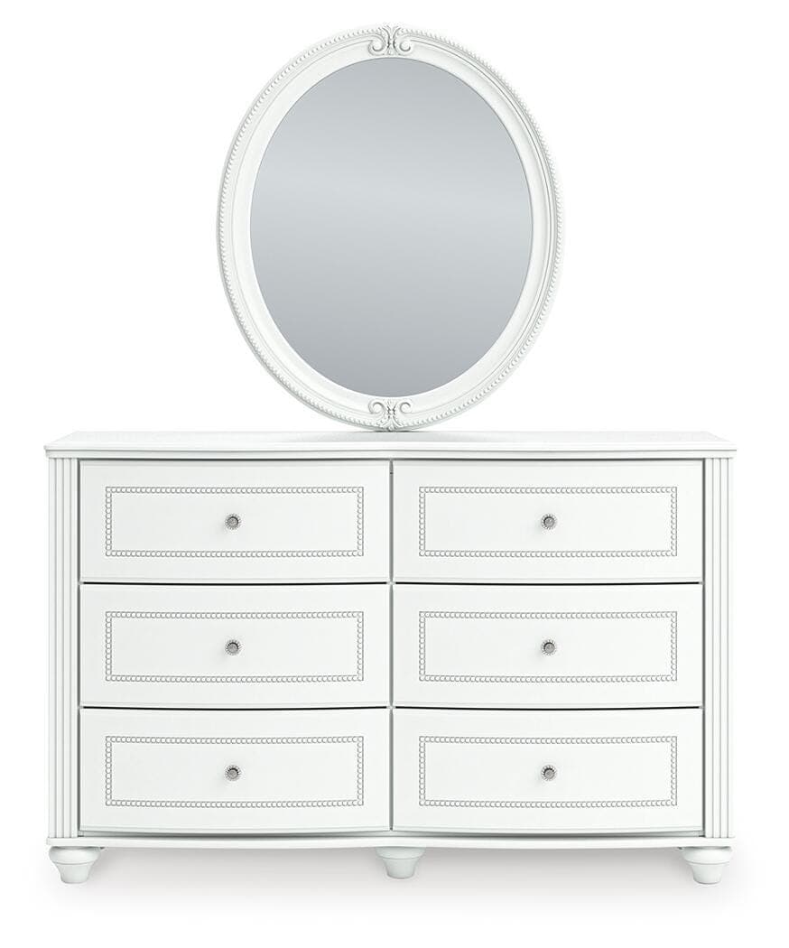 Maylilly Dresser and Mirror — White — view 3