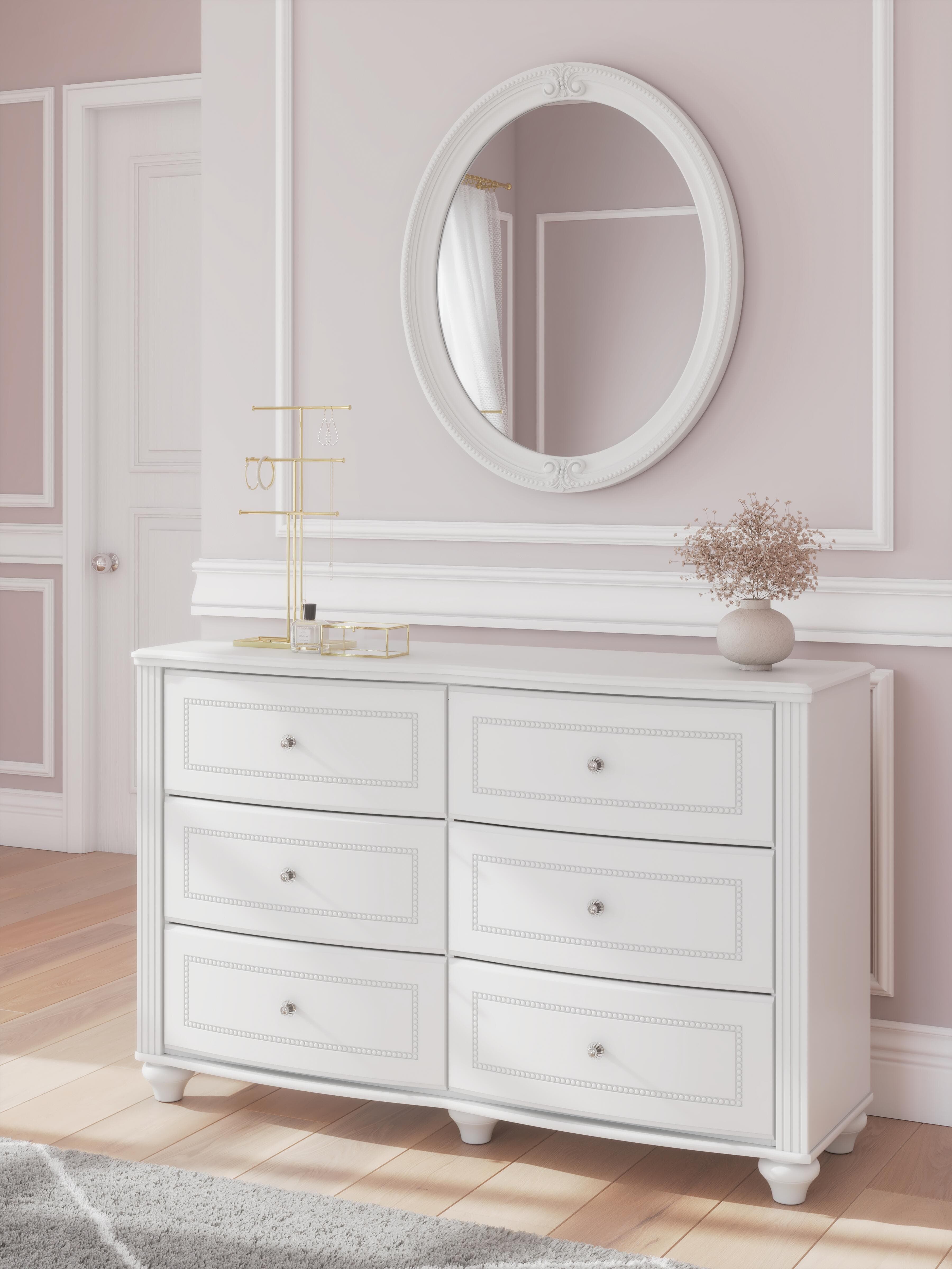 Maylilly Dresser and Mirror — White — view 2
