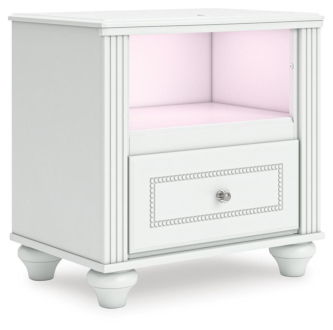 Maylilly Nightstand — White — view 4