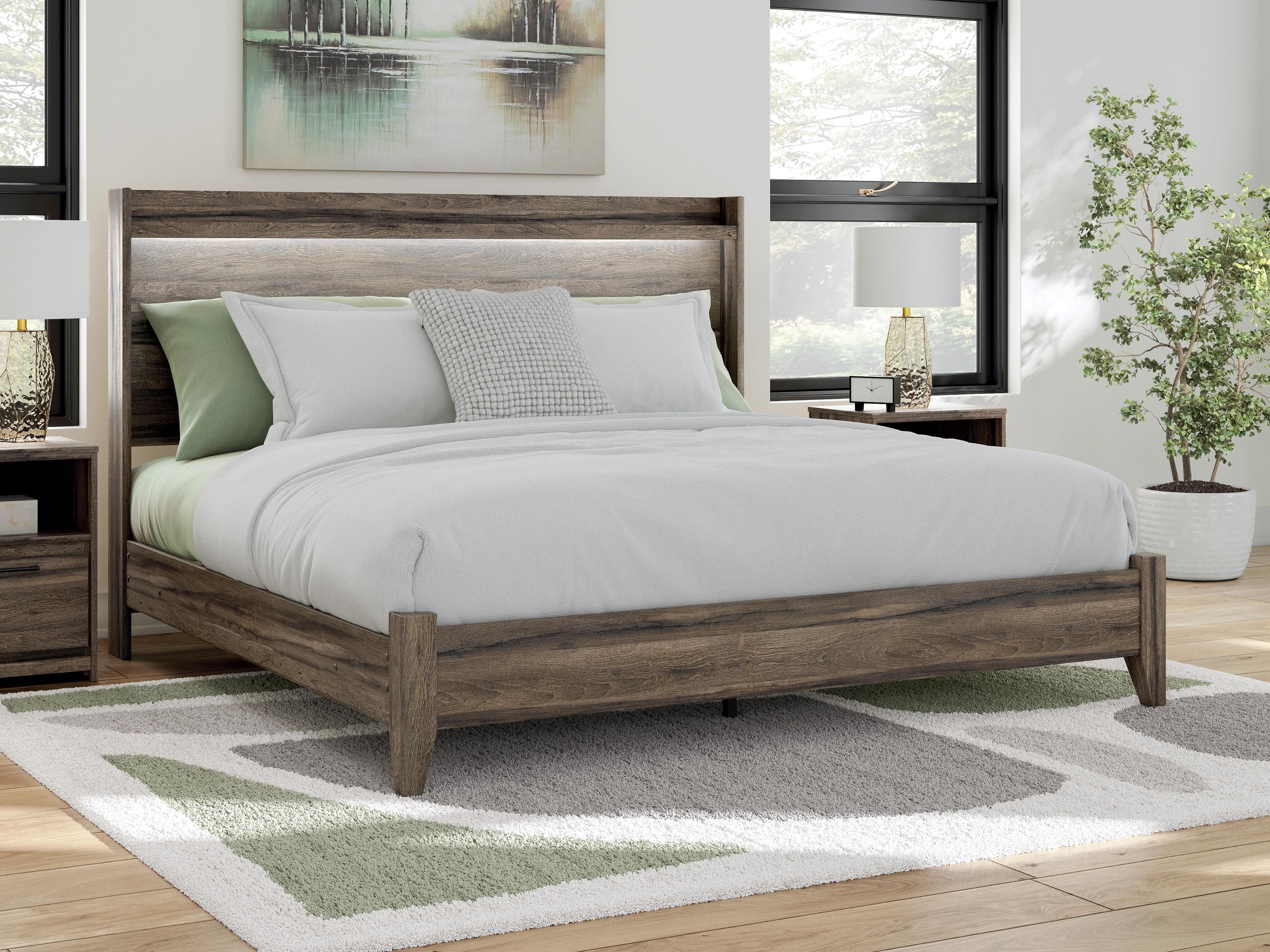 Baystorm King Panel Bed — Brown — view 2