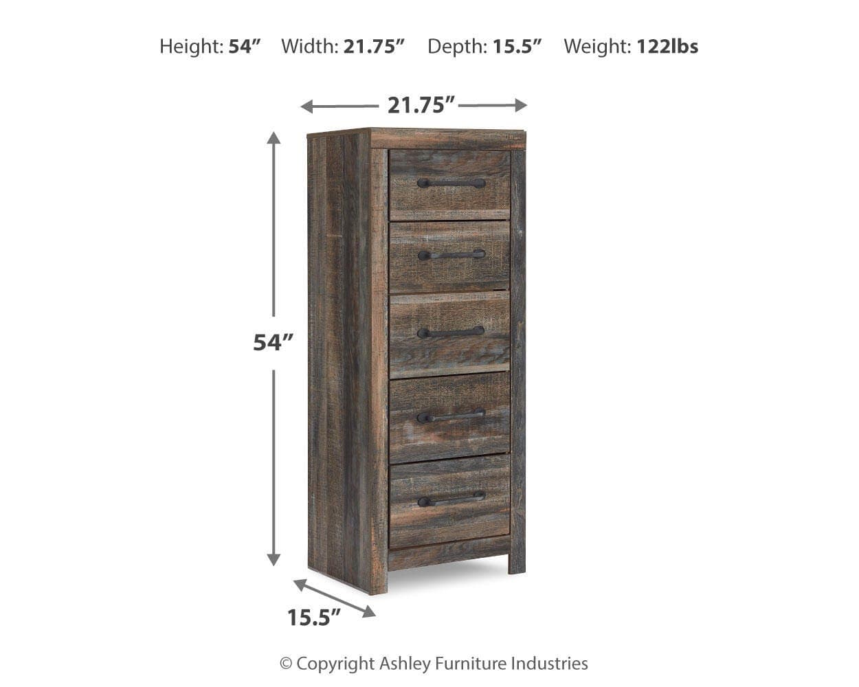 Drystan Narrow Chest — Brown/Beige — view 4