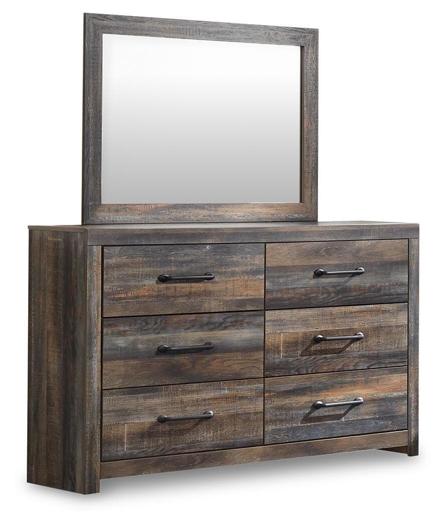 Drystan Dresser and Mirror — Brown/Beige — view 3