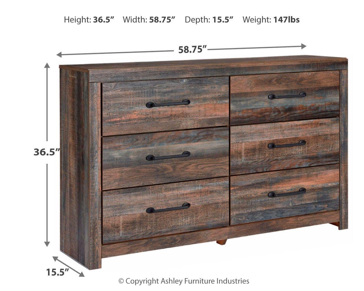 Drystan Dresser — Brown/Beige — view 4