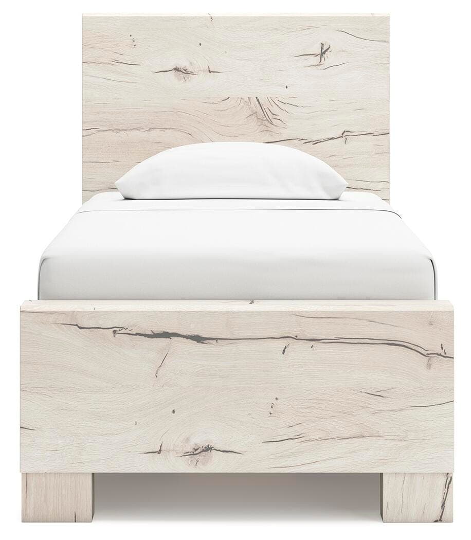 Lawroy Twin Panel Bed with Storage — Natural — view 5