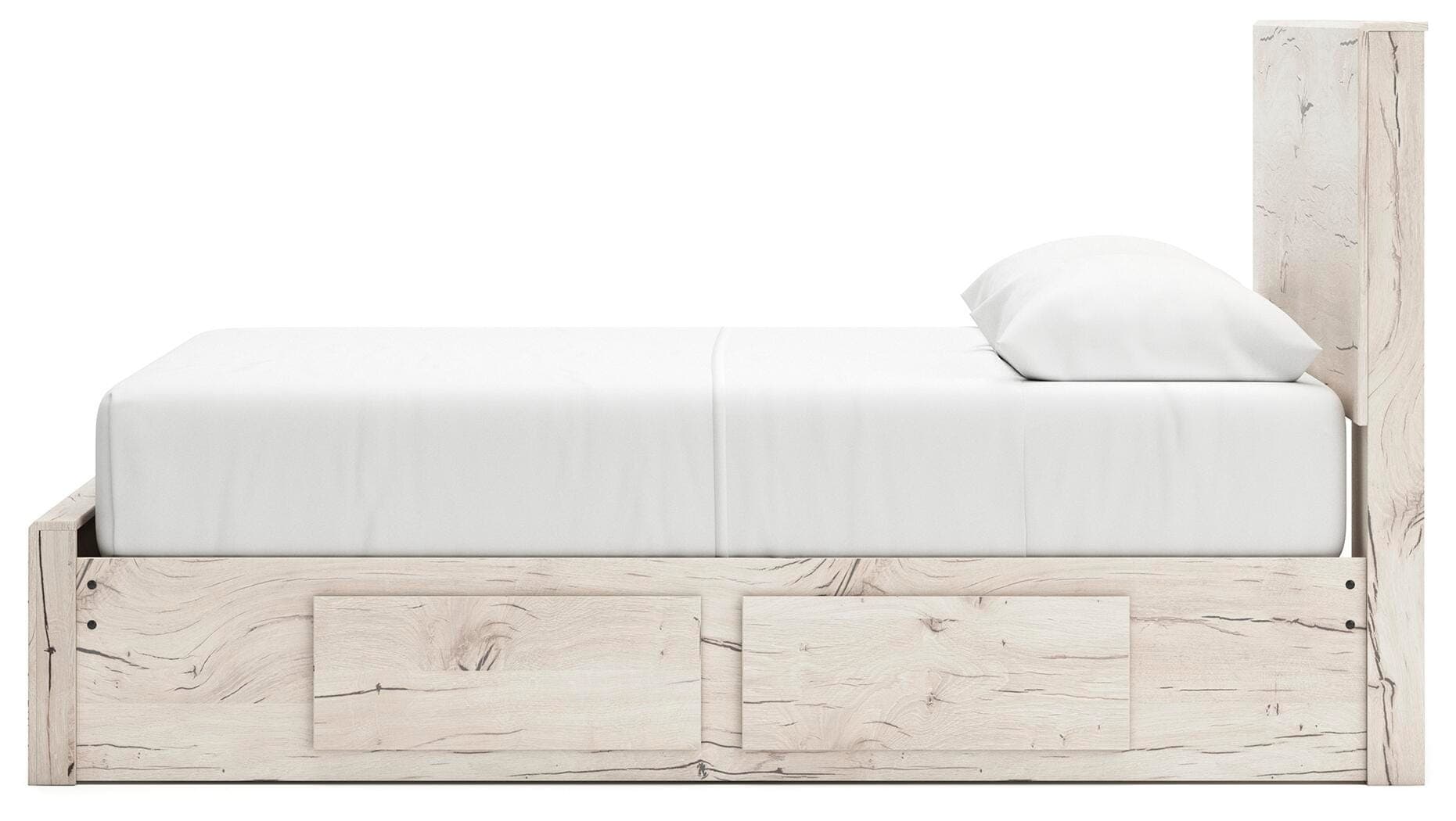 Lawroy Queen Panel Storage Bed — Natural — view 7