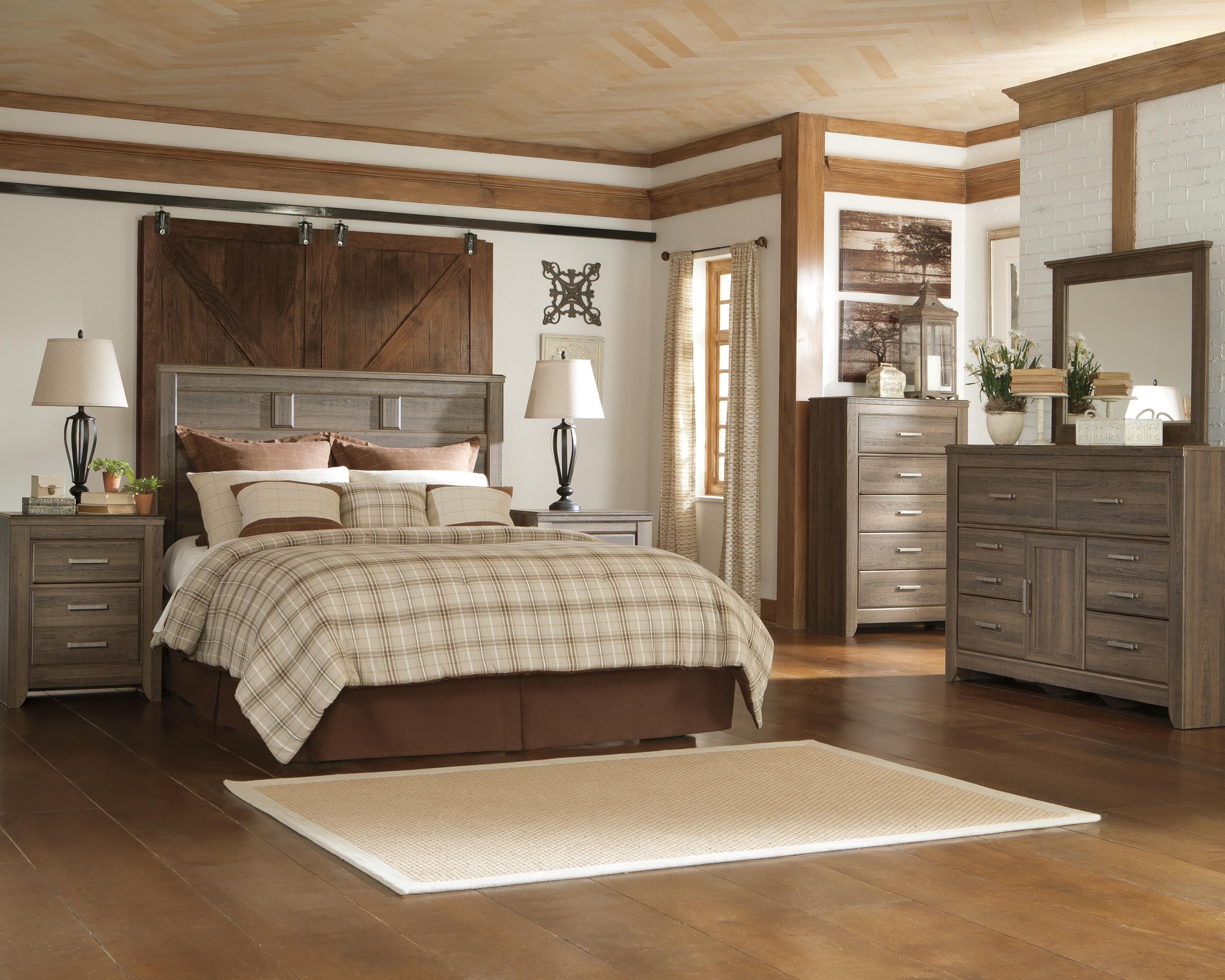 Juararo Queen Panel Headboard — Brown/Beige — view 3