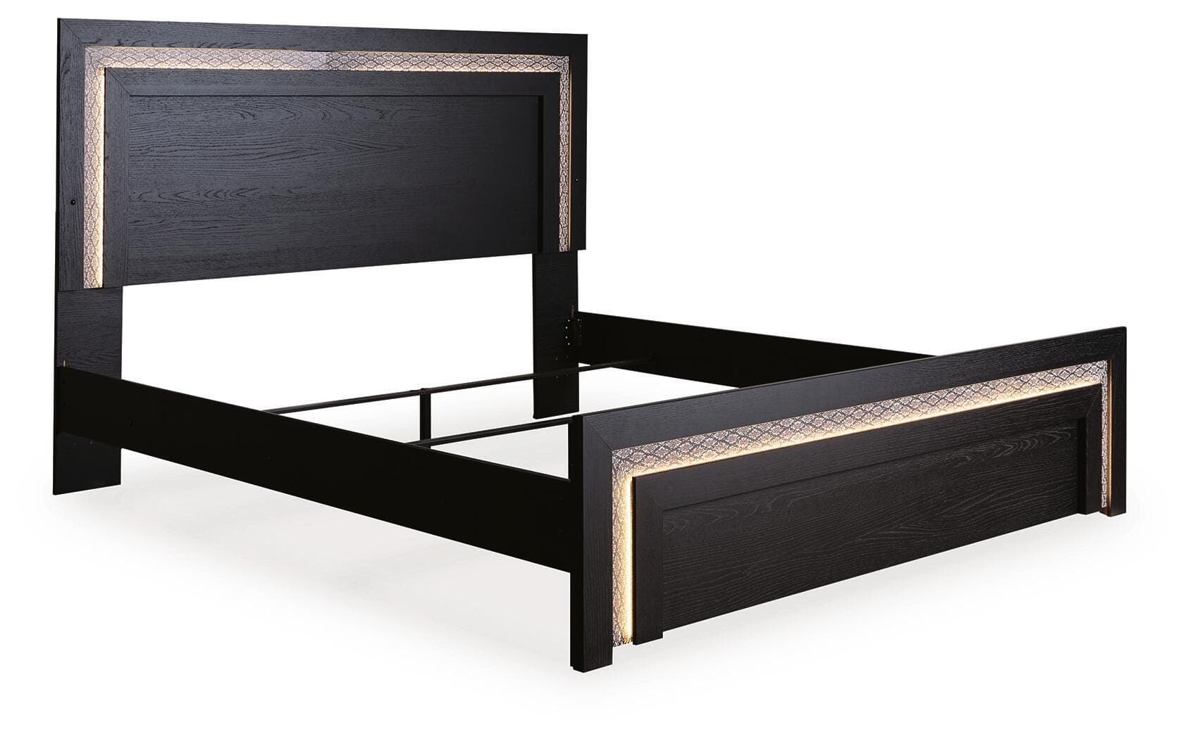 Shoralli Queen Panel Bed — Black — view 4