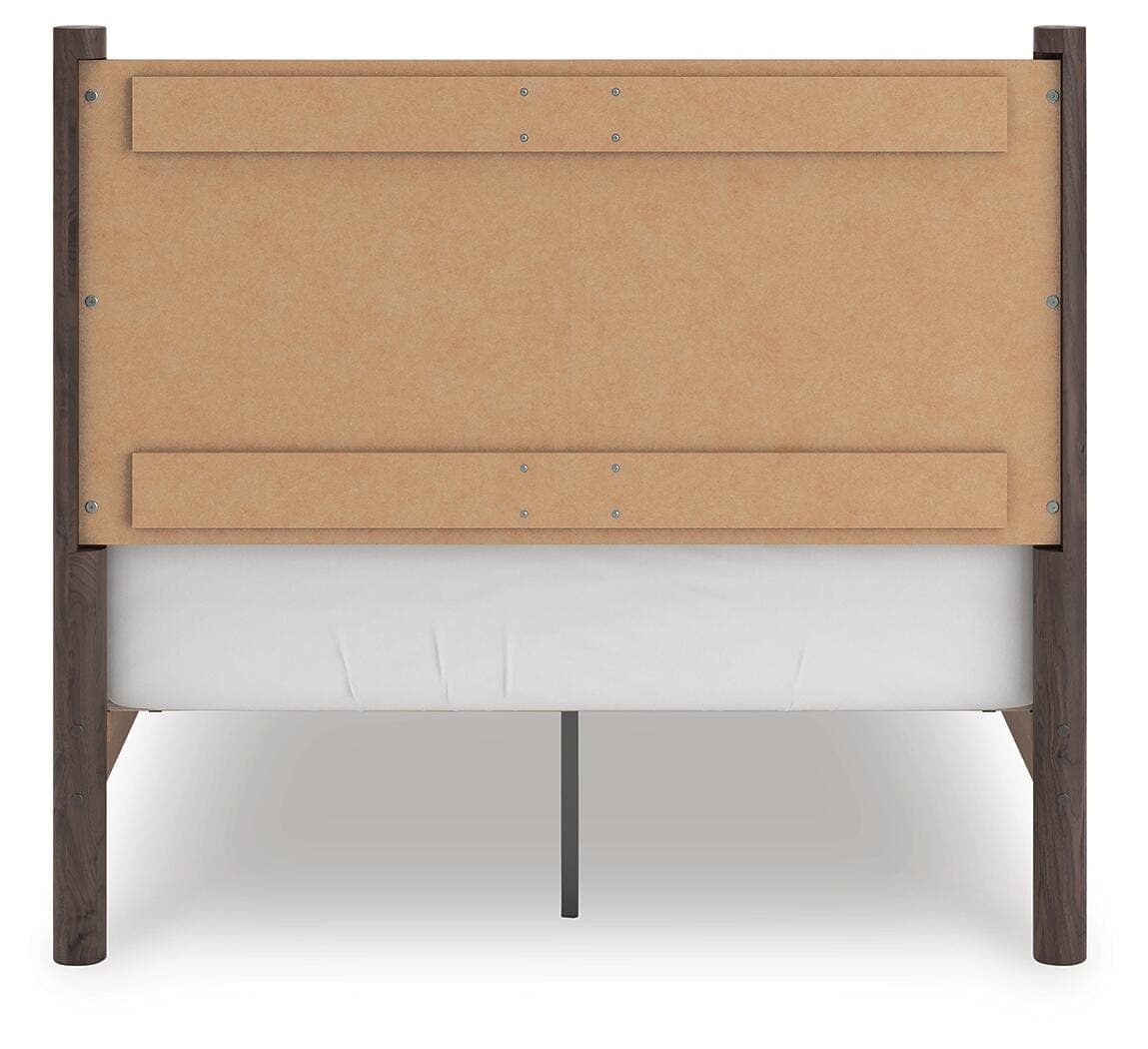 Cadmori Full Panel Platform Bed — Brown — view 6