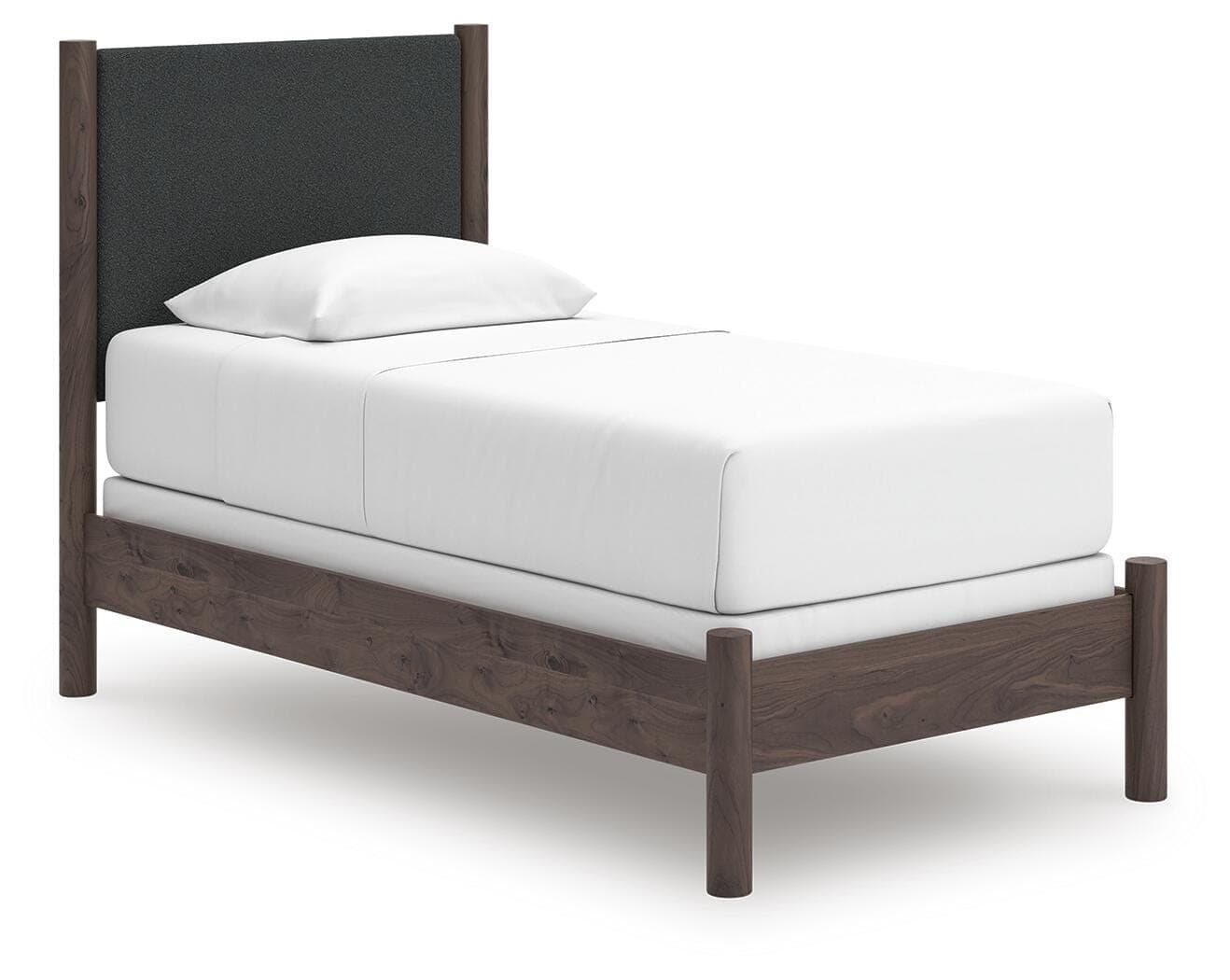 Cadmori Twin Upholstered Panel Bed — Brown — Middletown Furniture, Middletown OH
