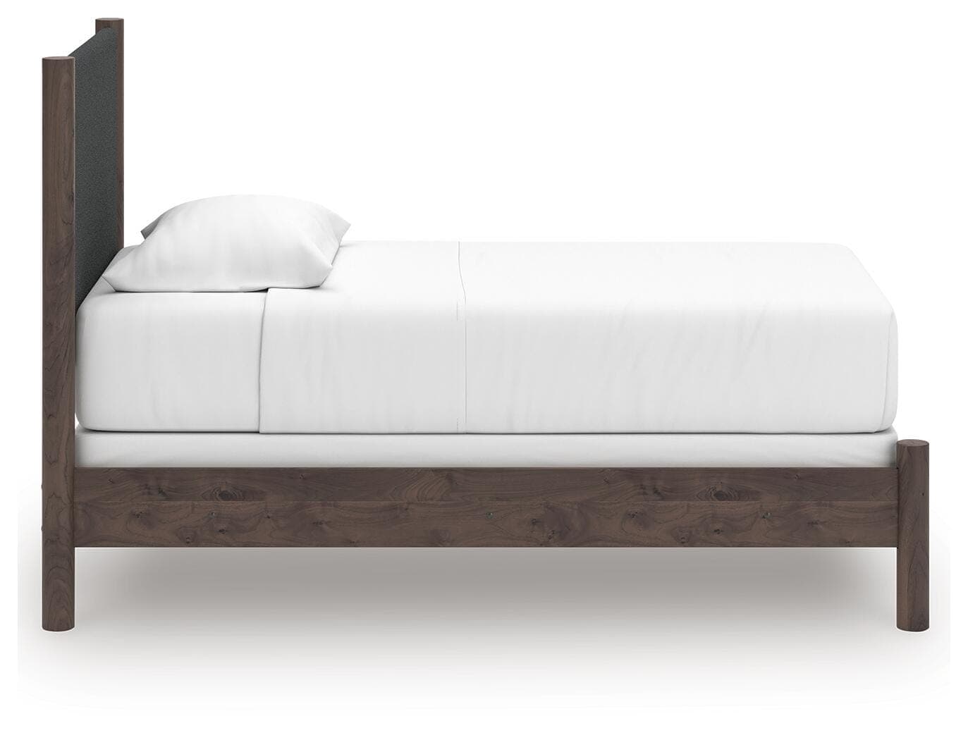 Cadmori Twin Upholstered Panel Bed — Brown — view 5