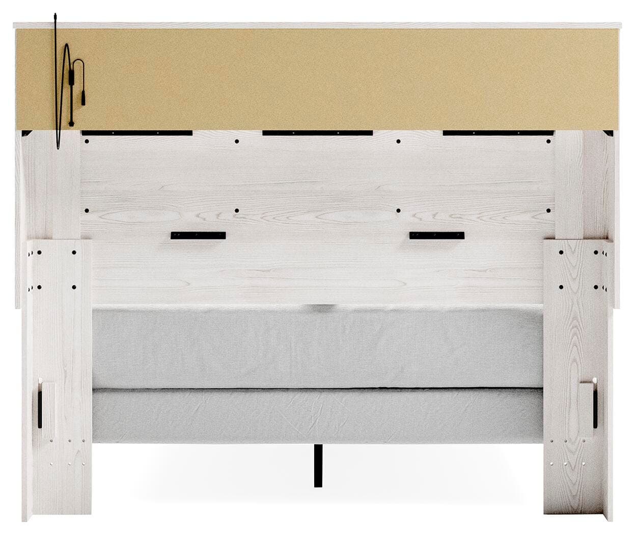 Altyra Queen Panel Bookcase Bed — White — view 5