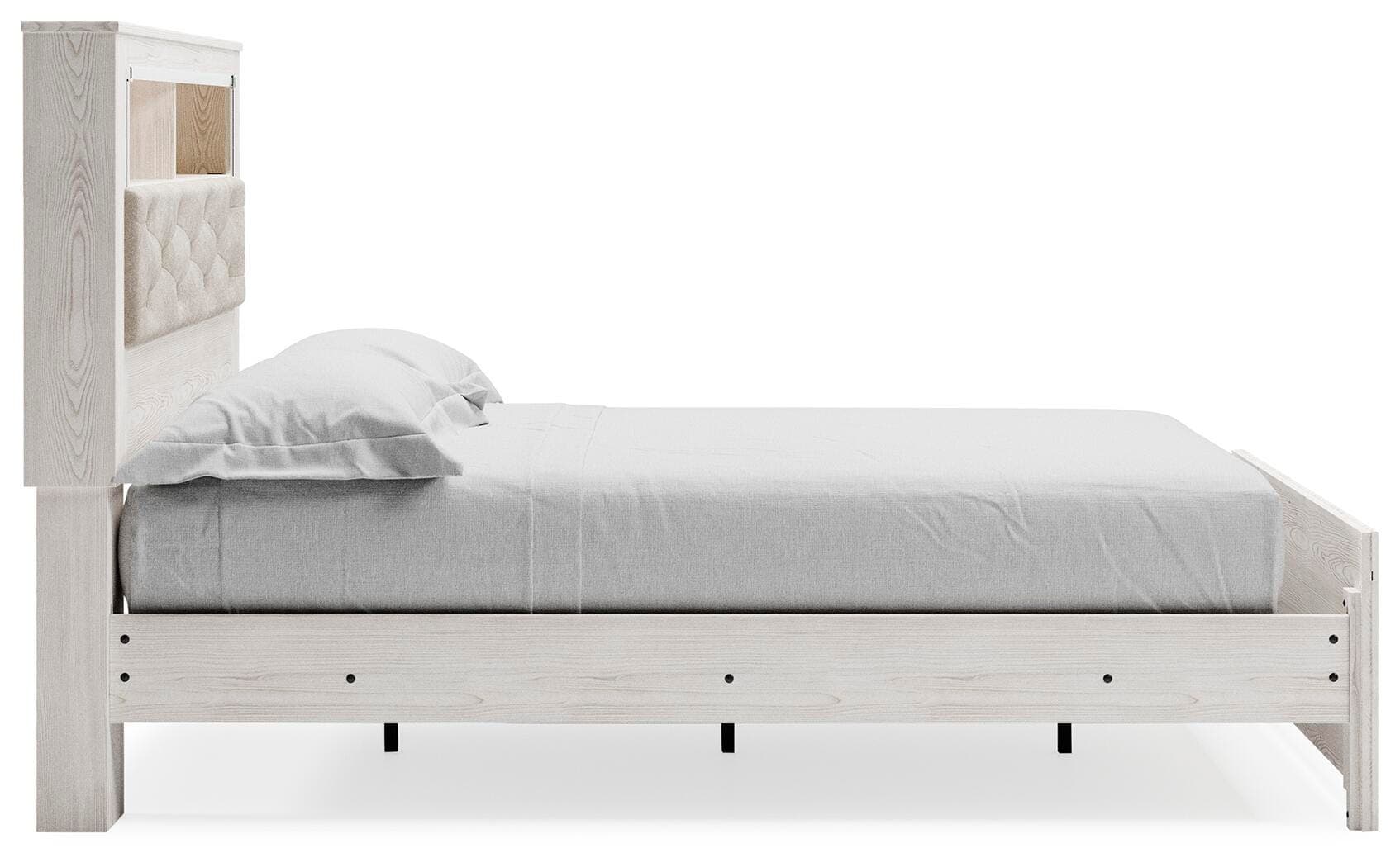 Altyra Queen Panel Bookcase Bed — White — view 4