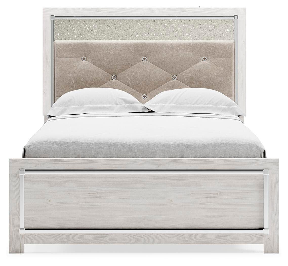 Altyra Full Panel Bed — White — view 3