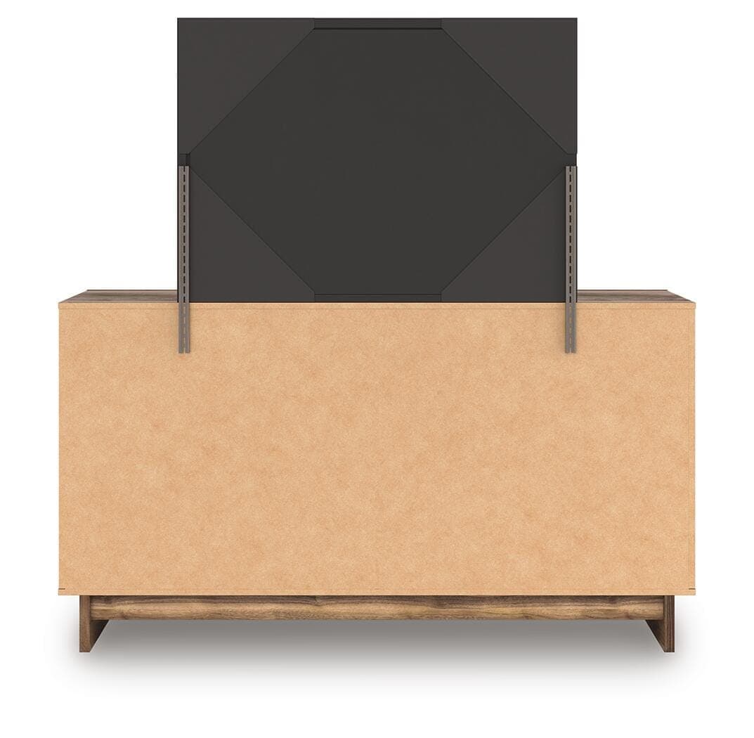 Zadilyn Dresser and Mirror — Brown/Beige — view 6