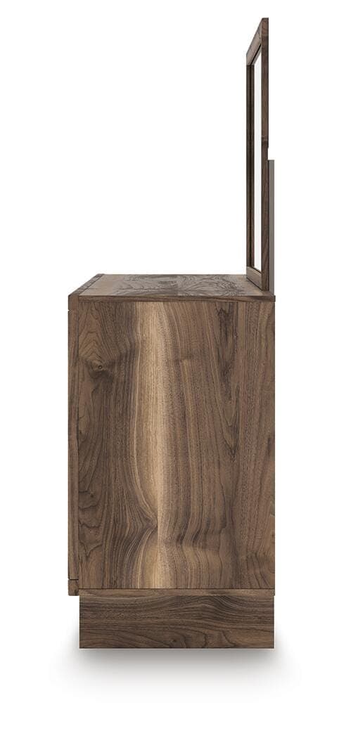 Zadilyn Dresser and Mirror — Brown/Beige — view 7