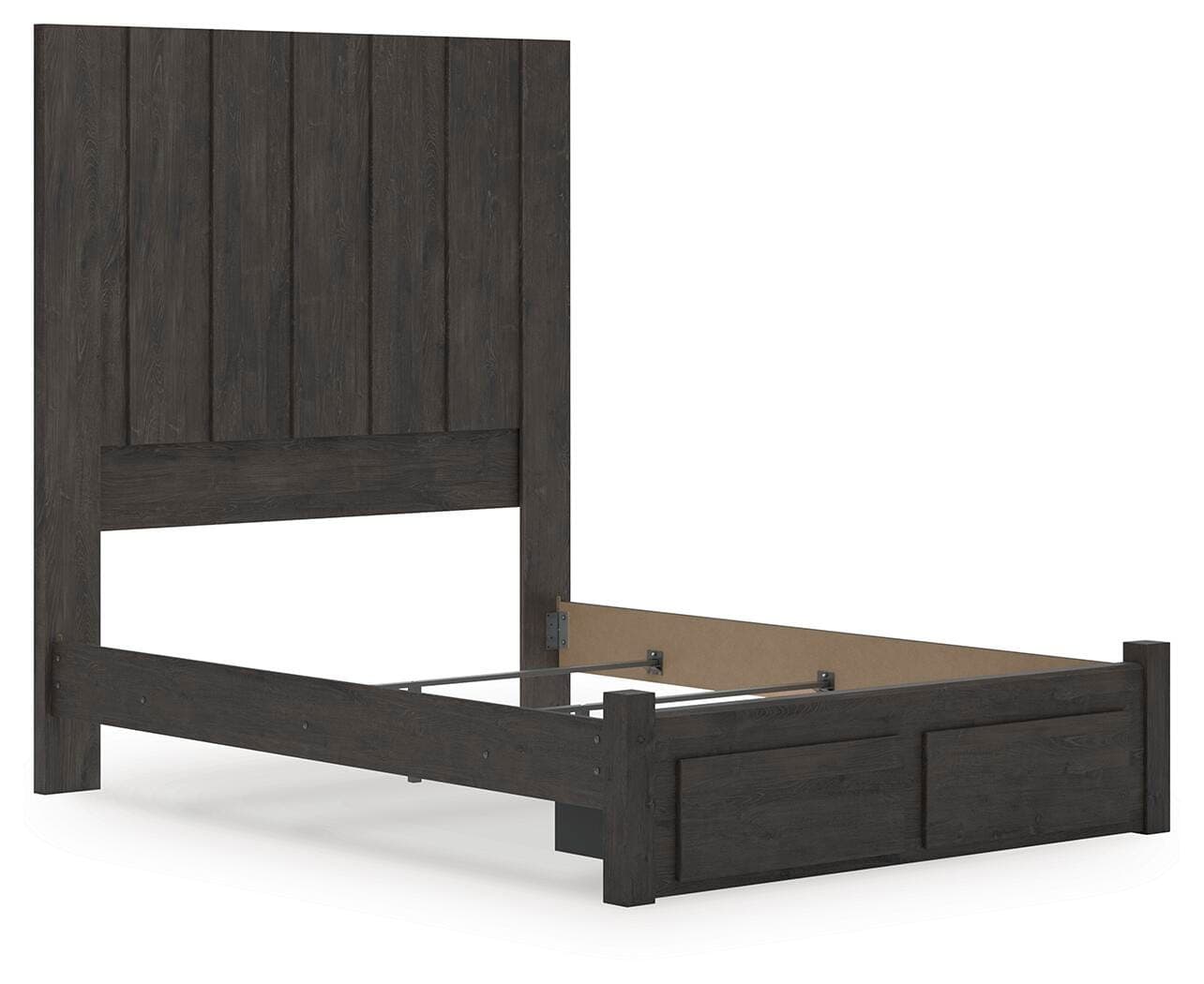 Parlayon Queen Panel Storage Bed — Black/Gray — view 3