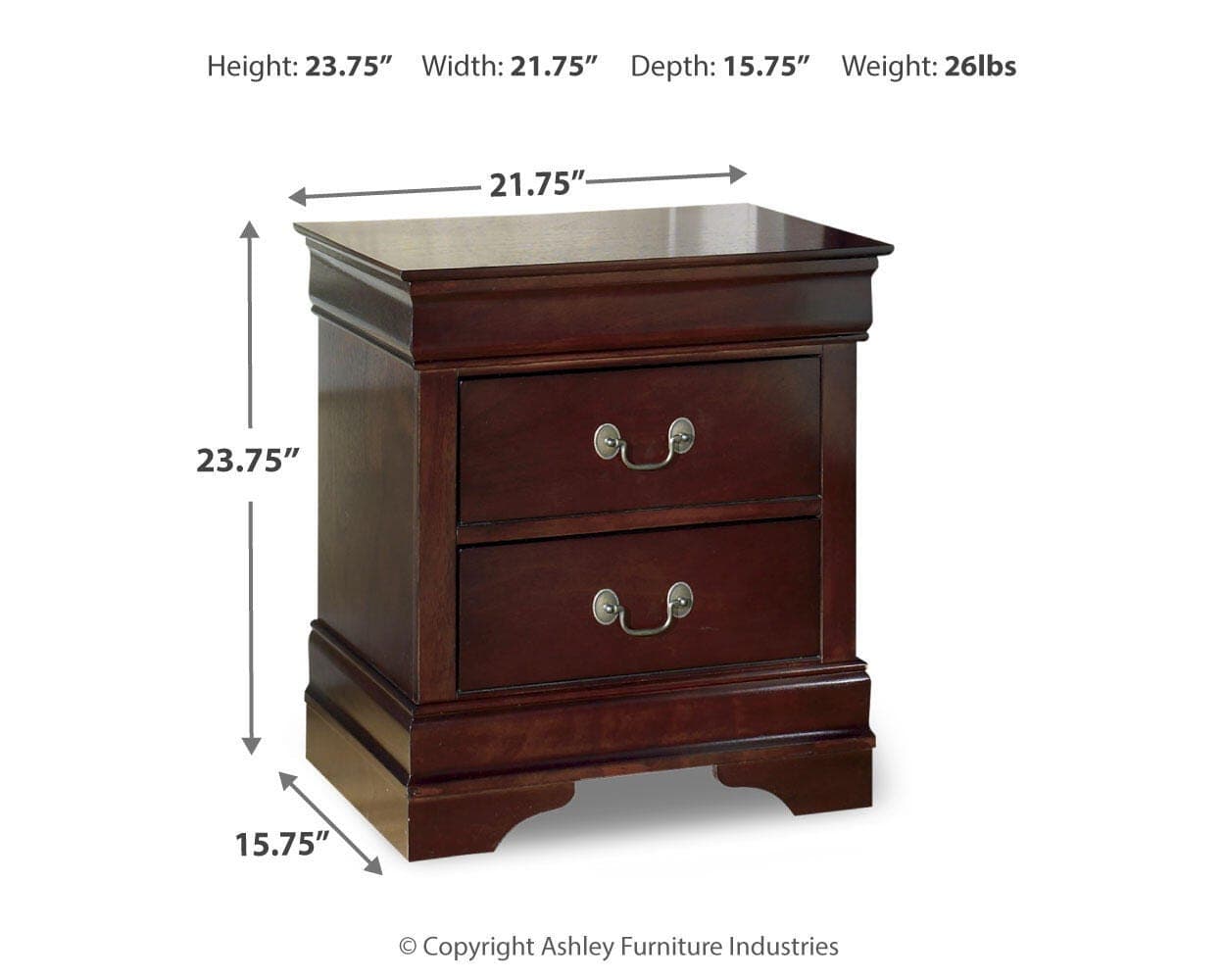 Alisdair Nightstand — Brown/Beige — view 4