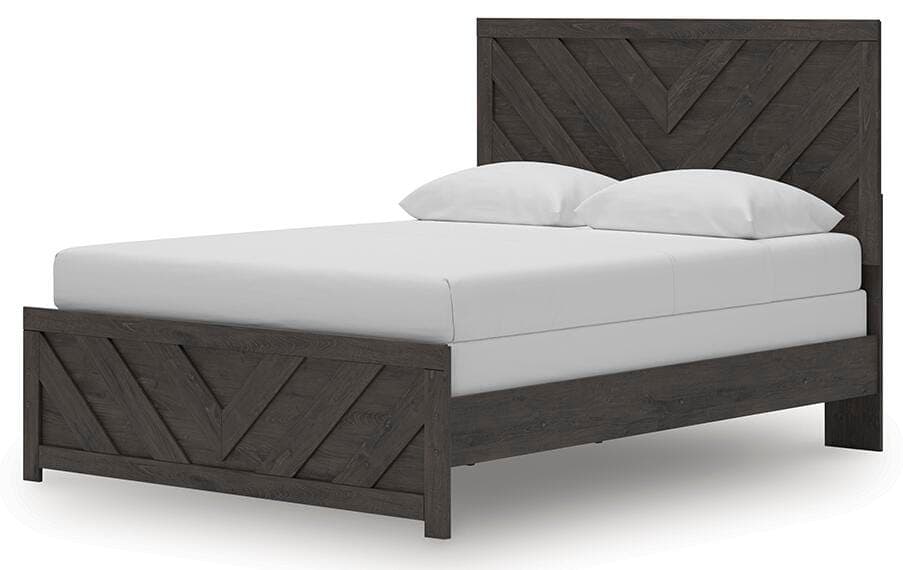 Prendonea Queen Panel Bed — Black/Gray — view 3