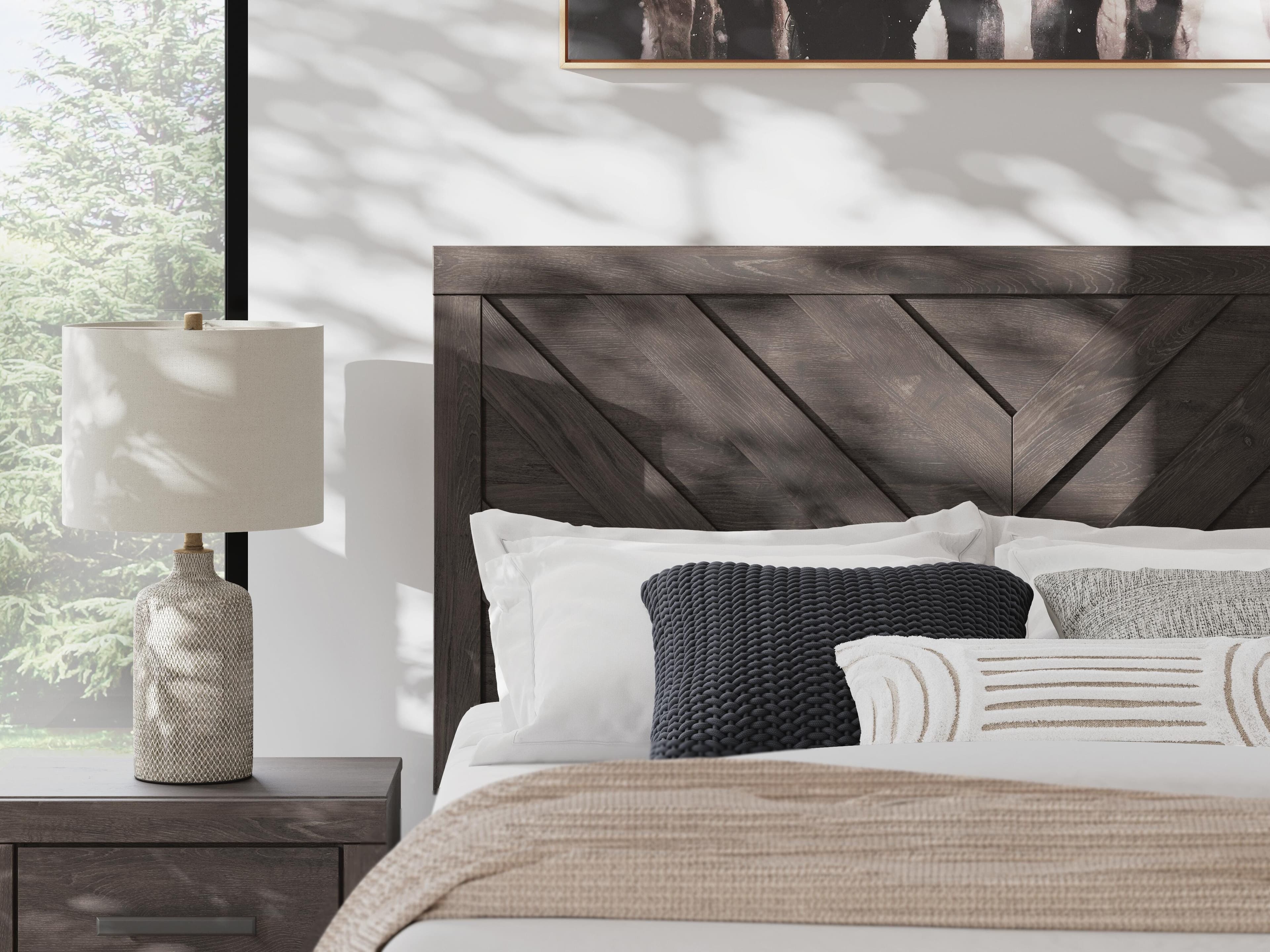 Prendonea Queen Panel Bed — Black/Gray — view 8