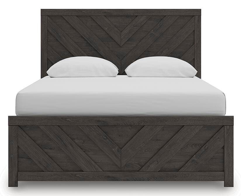 Prendonea Queen Panel Bed — Black/Gray — view 5