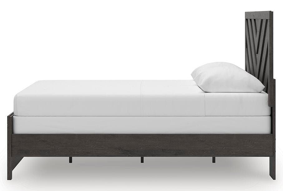 Prendonea Queen Panel Bed — Black/Gray — view 7