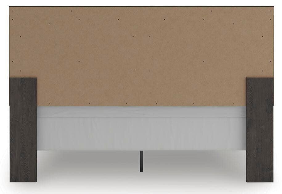 Prendonea King Panel Bed — Black/Gray — view 6