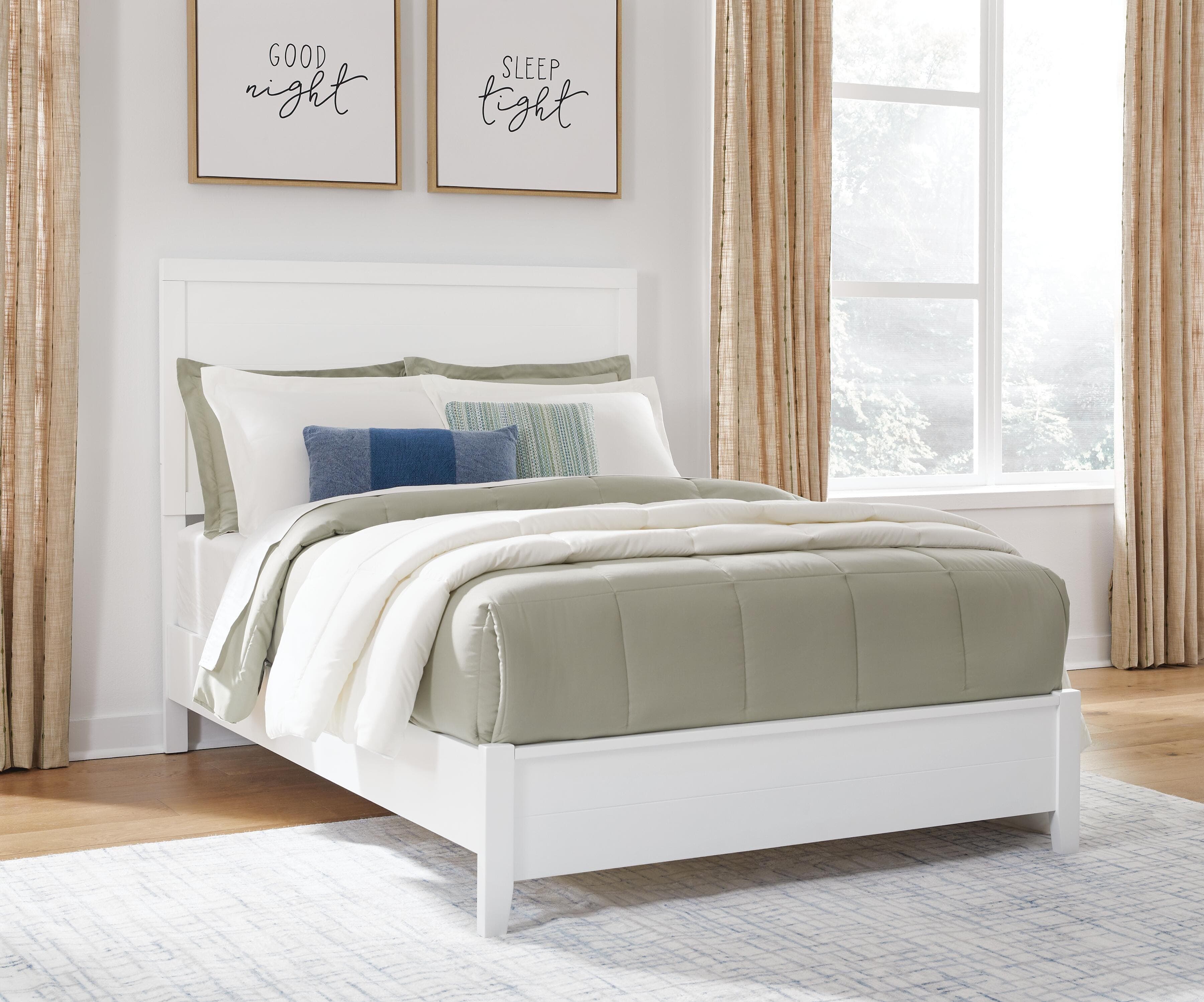 Binterglen Full Panel Bed — White — view 2