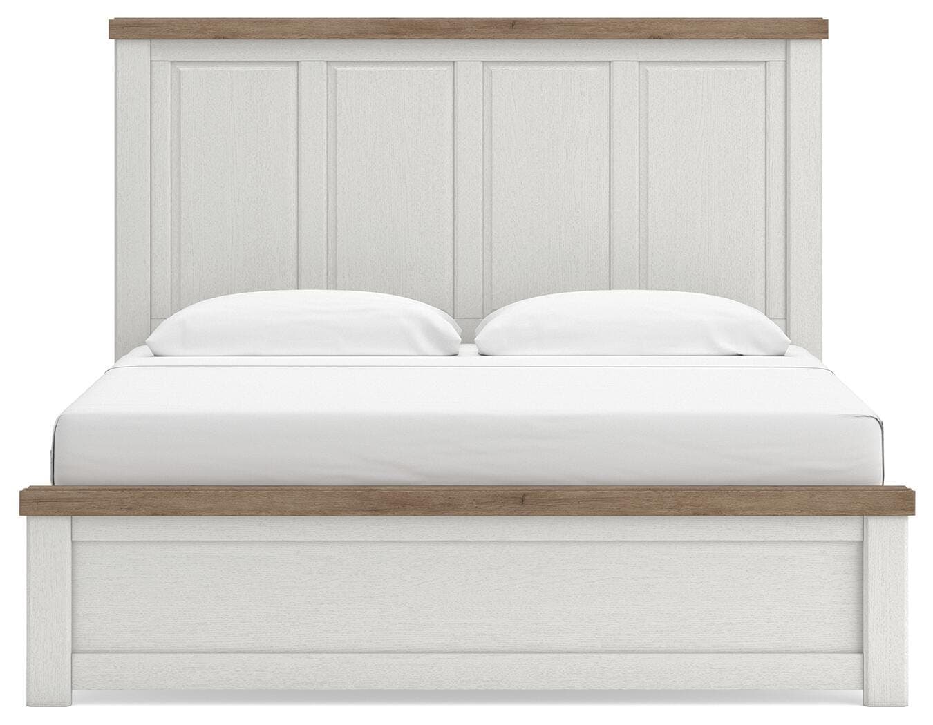 Savonport King Panel Bed — White/Brown — view 3