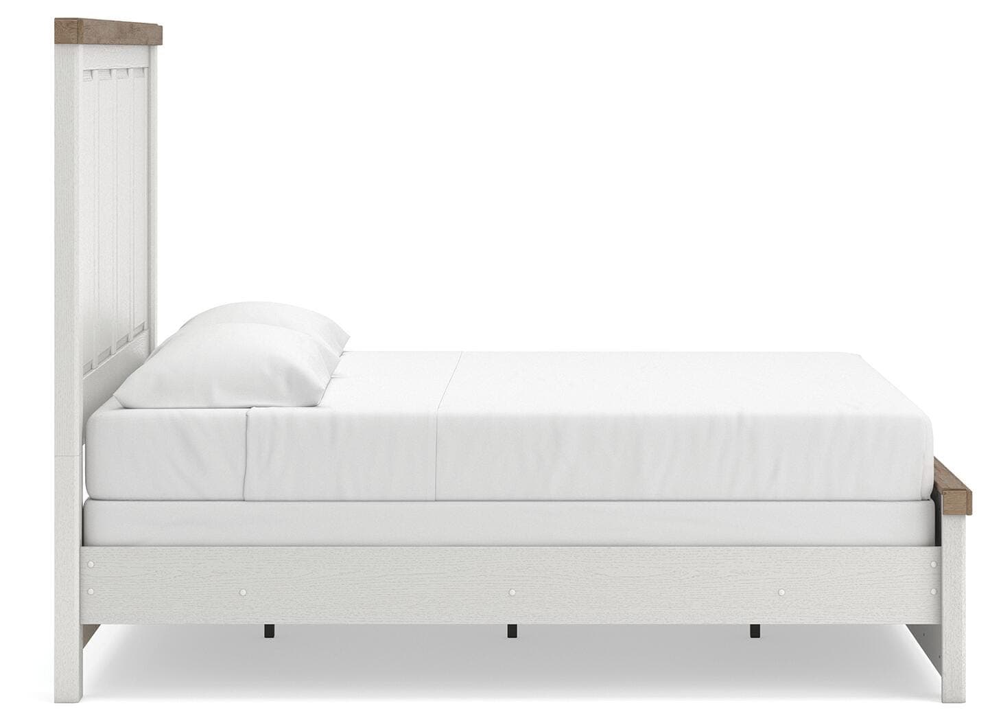 Savonport King Panel Bed — White/Brown — view 5