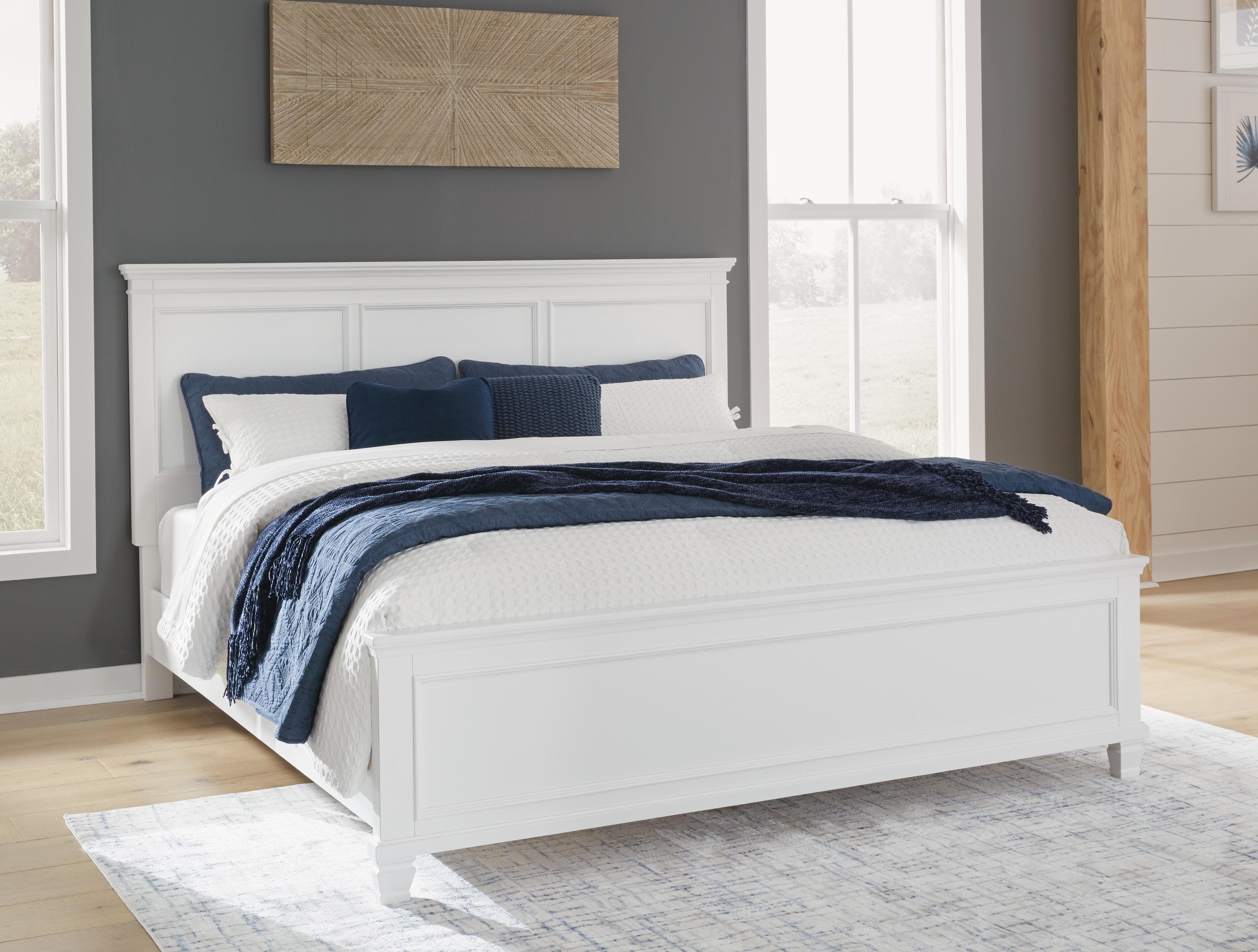 Fortman Queen Panel Bed — White — Middletown Furniture, Middletown OH