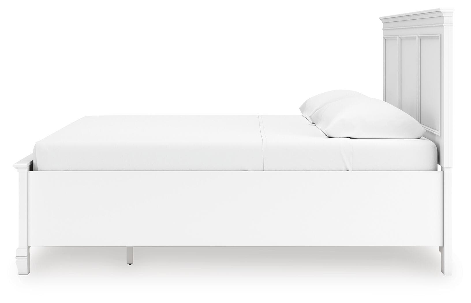 Fortman King Panel Storage Bed — White — view 8