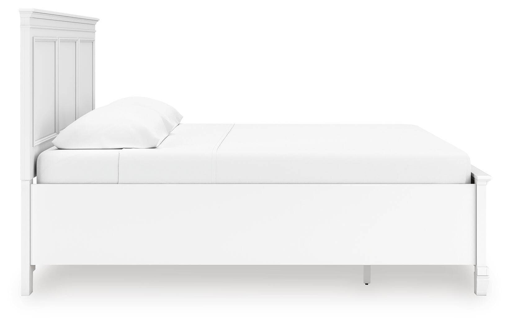 Fortman King Panel Storage Bed — White — view 6