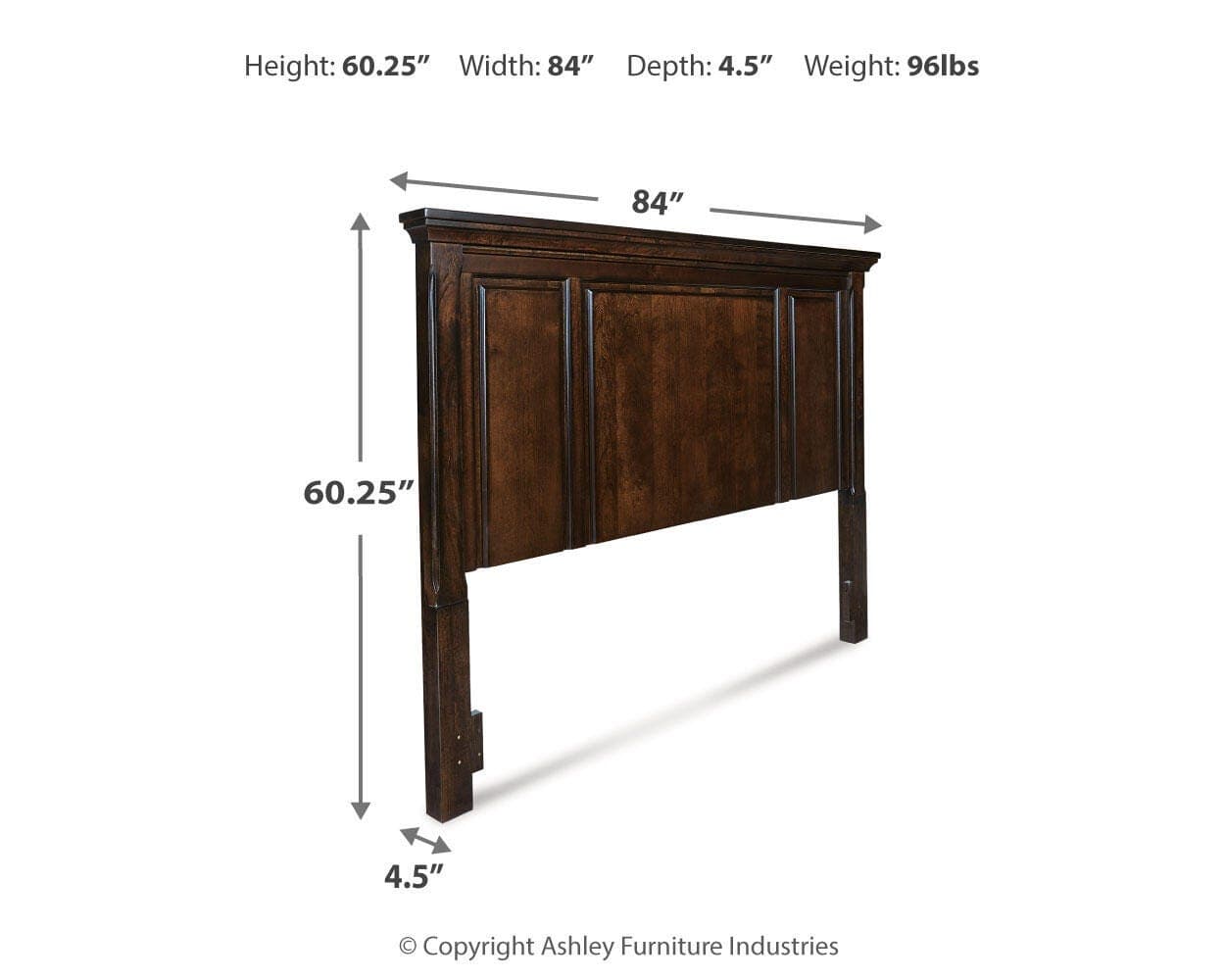 Porter King/California King Panel Headboard — Brown/Beige — view 4