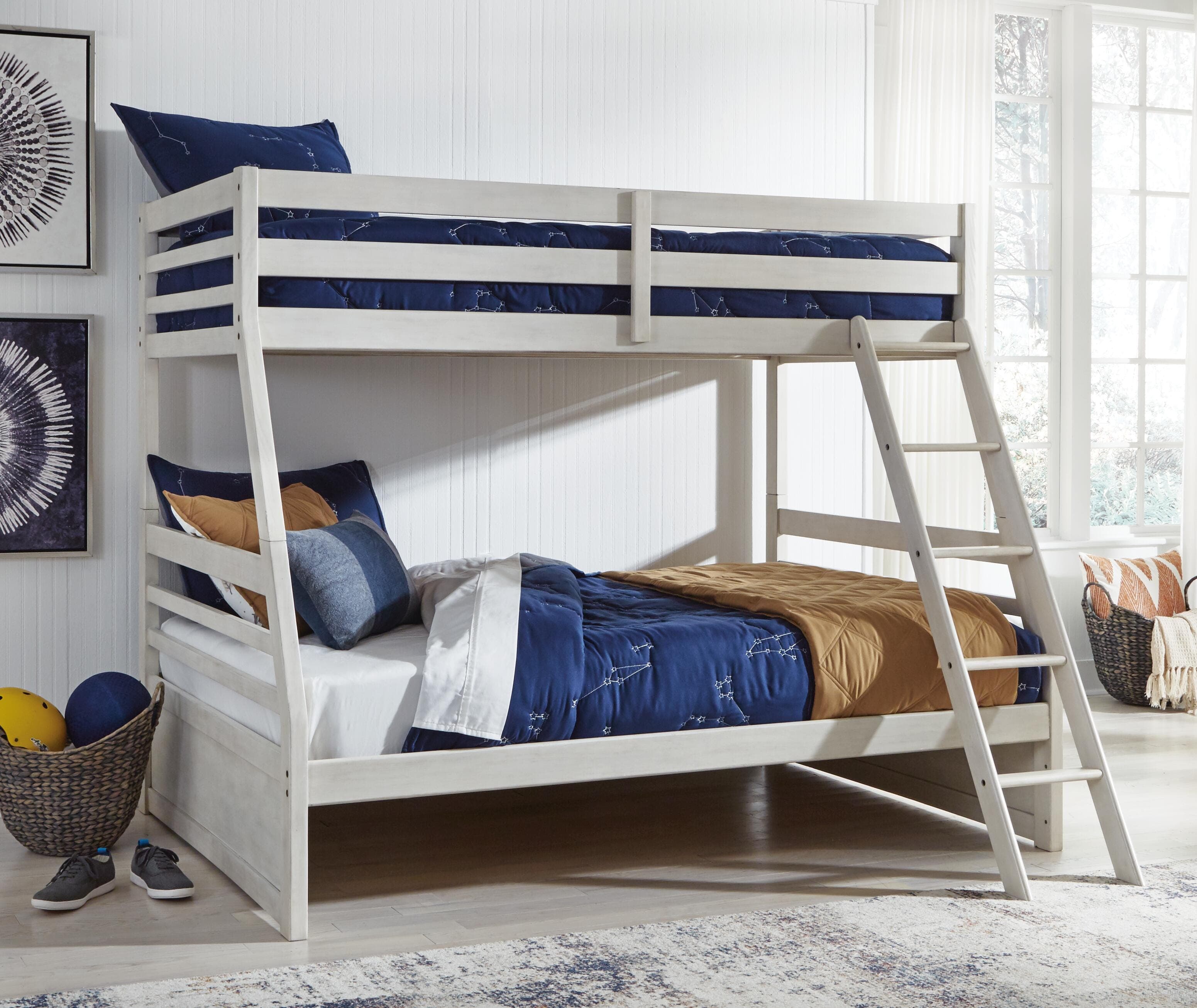 Robbinsdale Twin over Full Bunk Bed — White — view 2