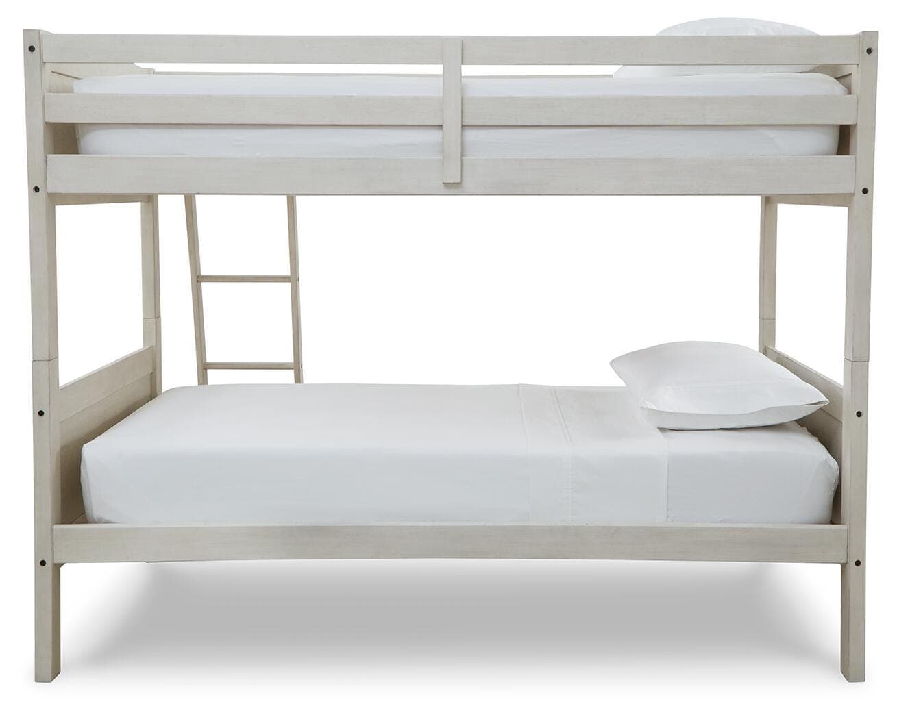 Robbinsdale Twin/Twin Bunk Bed with Ladder — White — view 6
